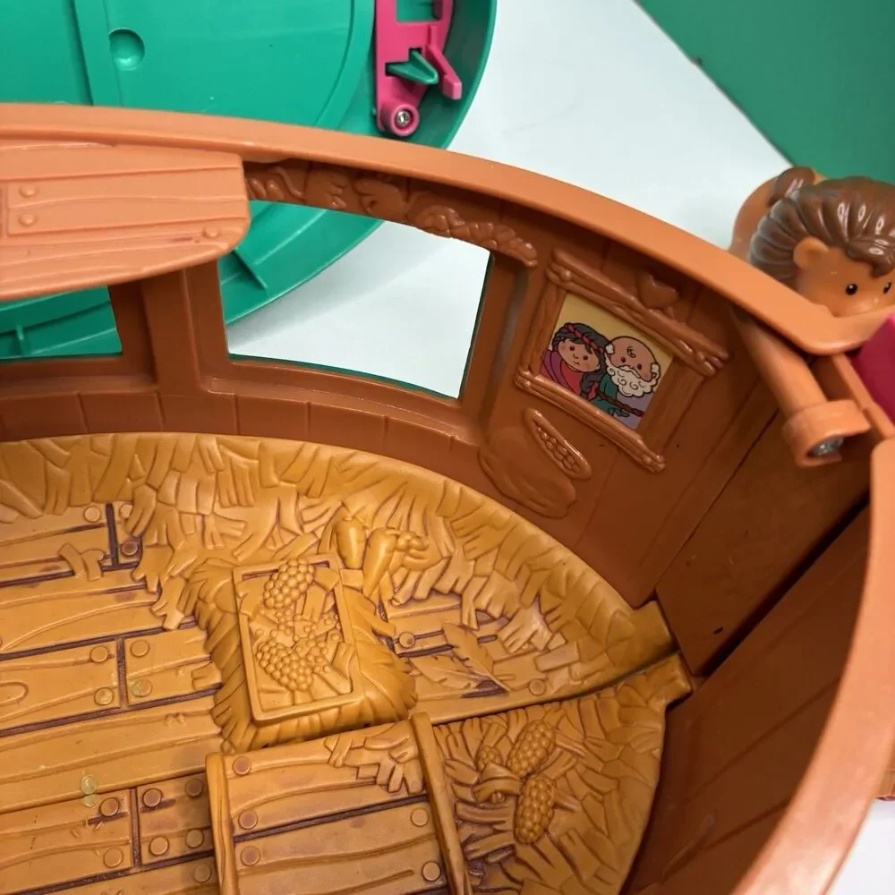 2002 Vintage Fisher Price Little People Noah's Ark Boat Play Set & Figures
